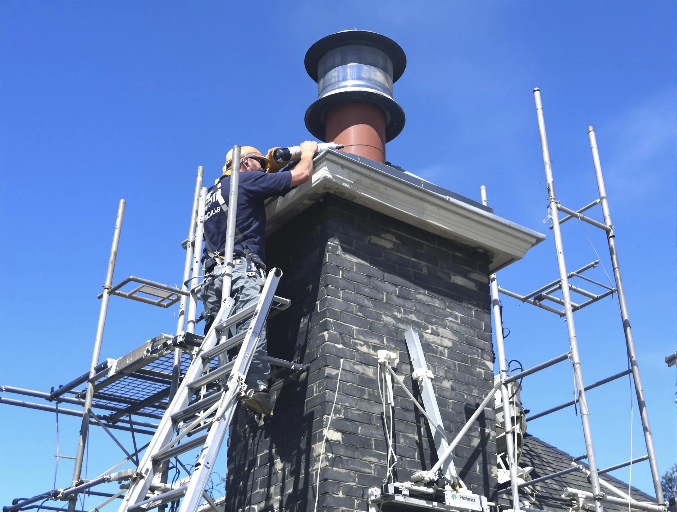 Sturdy chimney crown finished by Bennett Chimney Sweep in Bennett, CO