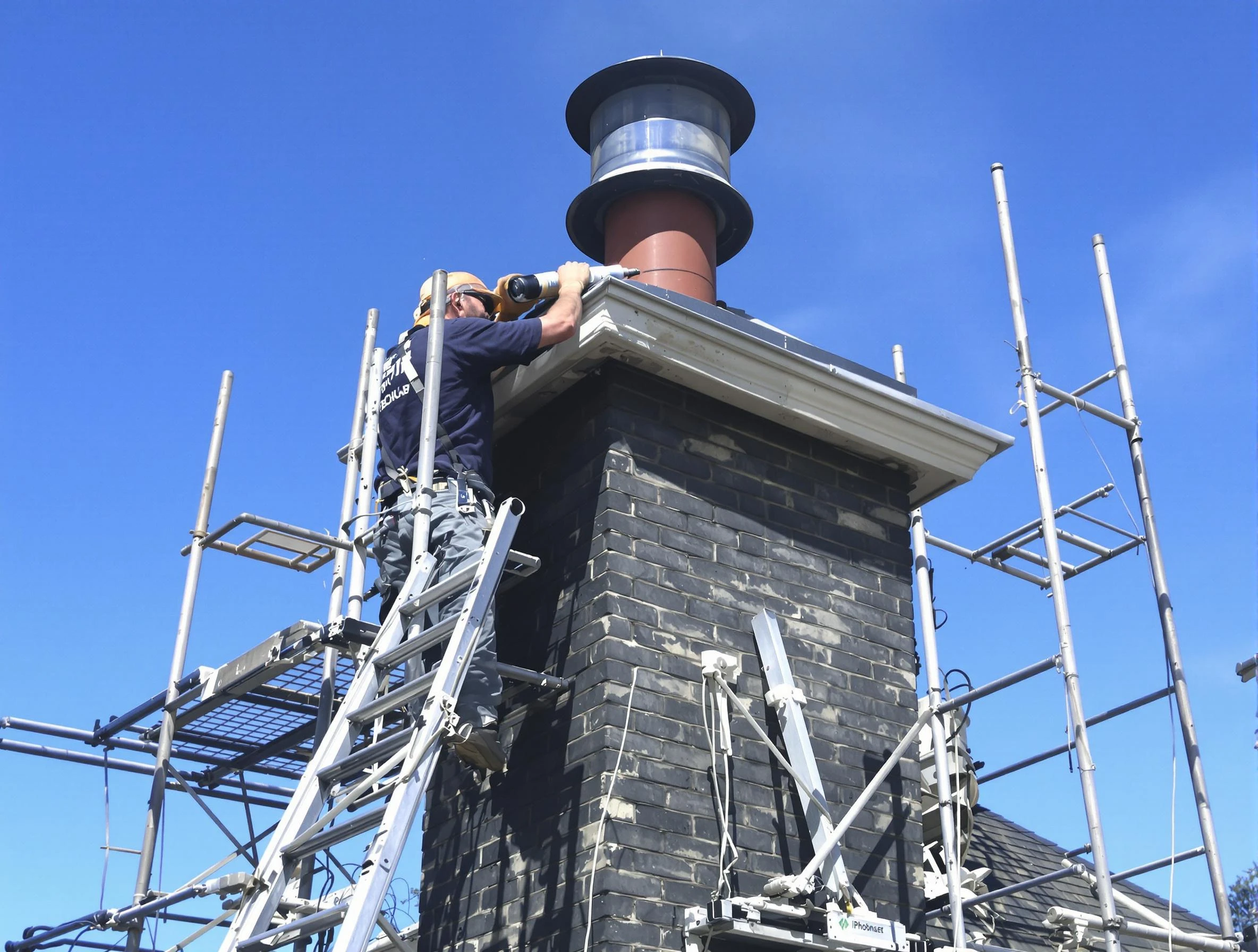 Sturdy chimney crown finished by Bennett Chimney Sweep in Bennett, CO